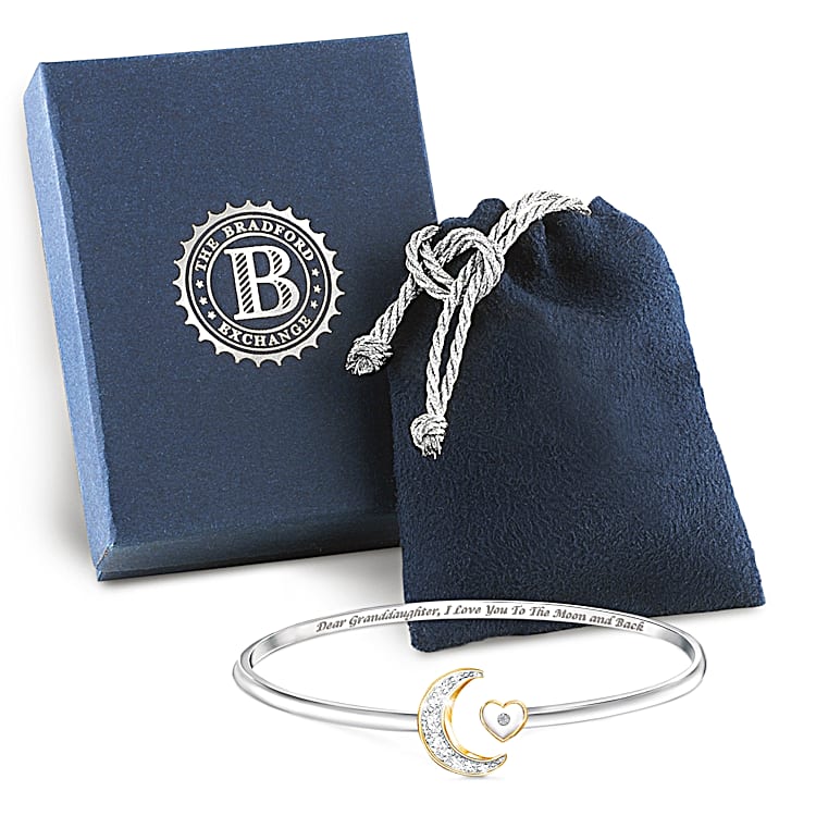 Love you to the moon and back bangle shop