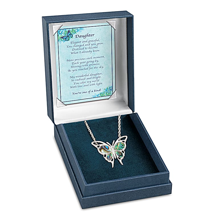 Bradford exchange butterfly necklace sales