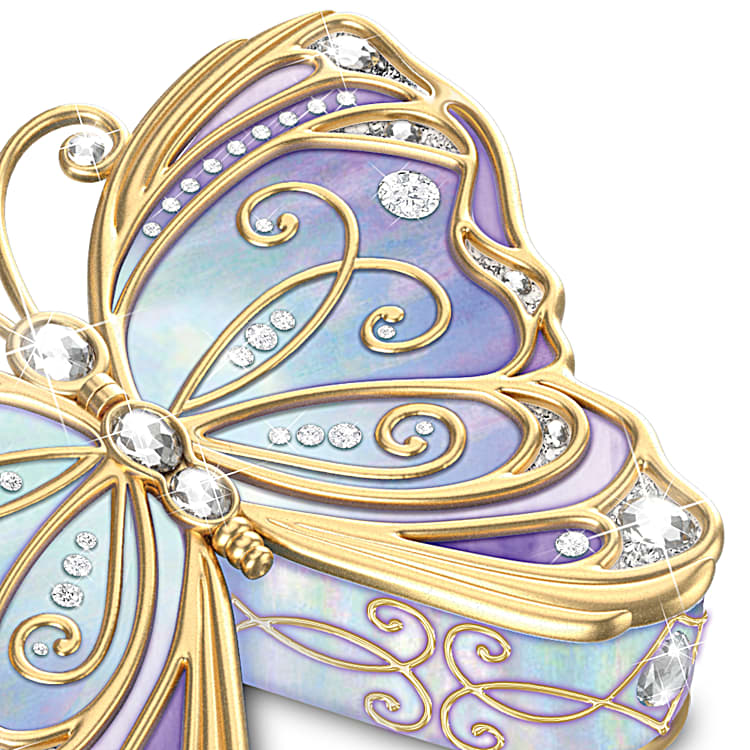 Bradford exchange butterfly discount necklace