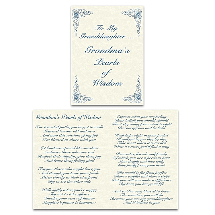 Bradford exchange grandma's outlet pearls of wisdom