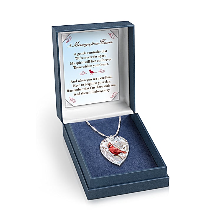 Messenger From Heaven Womens Cardinal Pendant Necklace