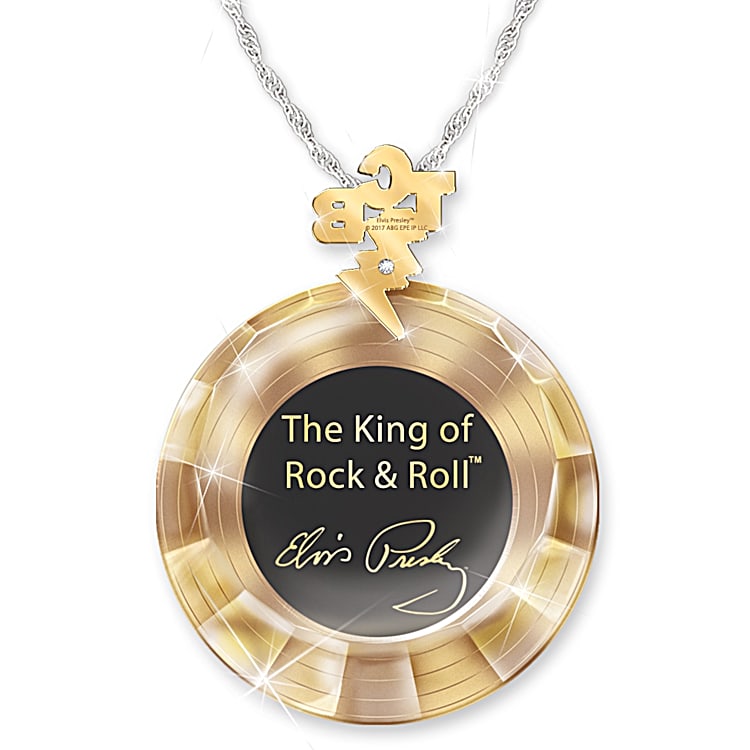 Swarovski elvis pendant on sale