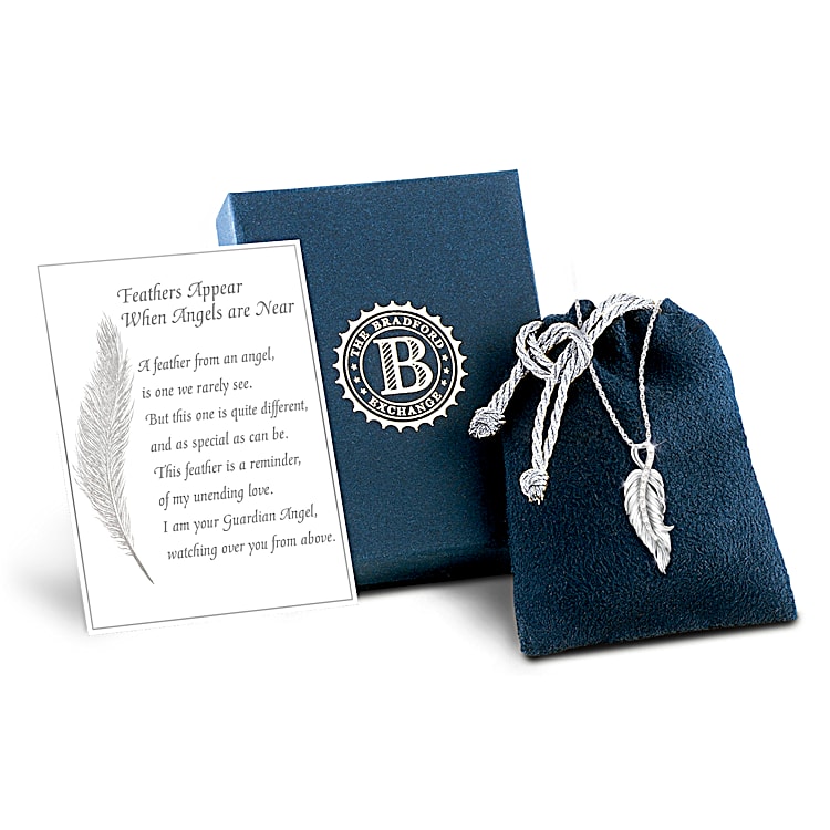 When Angels Are Near Womens Diamond Pendant Necklace