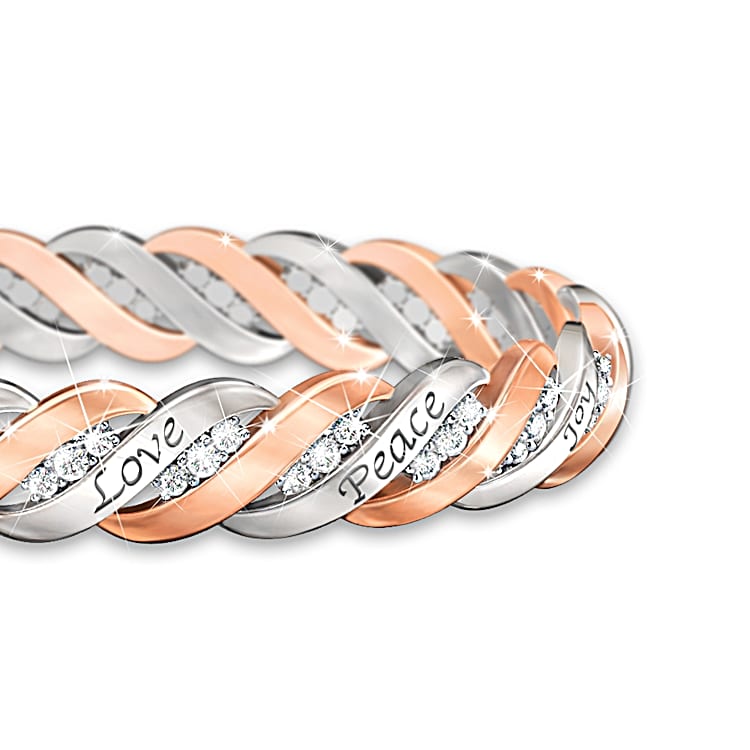Swarovski peace bracelet top