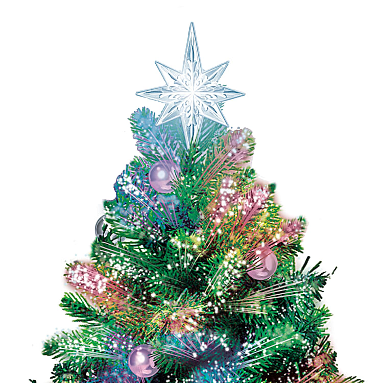 Thomas Kinkade Holiday Sparkle Colour-Changing Fibre-Optic