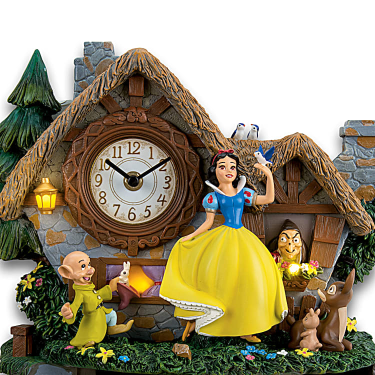 Disney Snow White Hidden Treasure Illuminated Cuckoo Clock