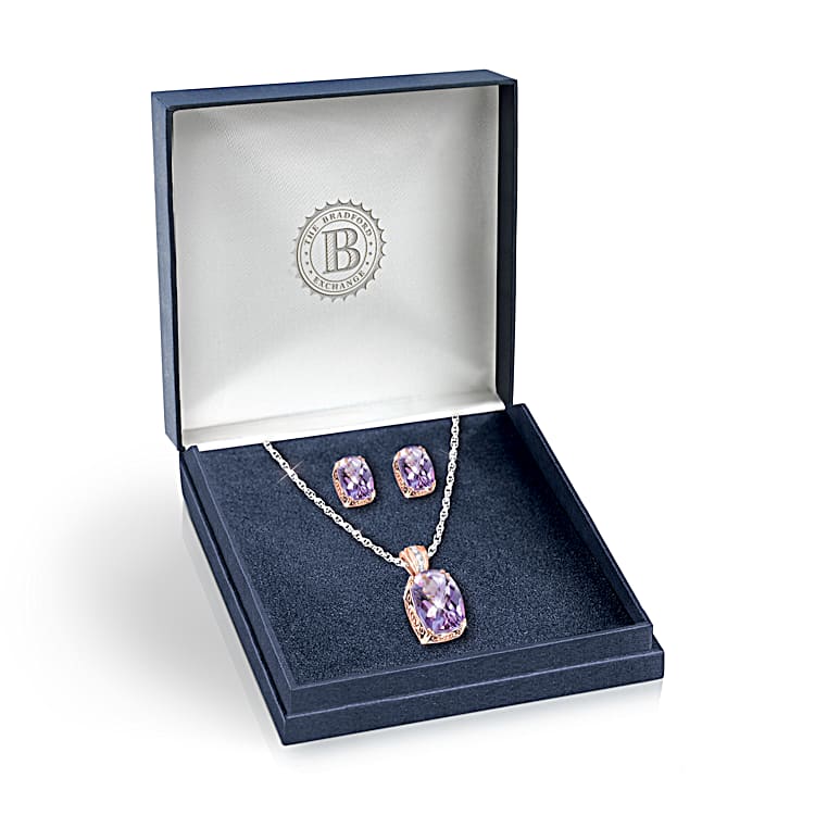 Pendant necklace and earring set hotsell