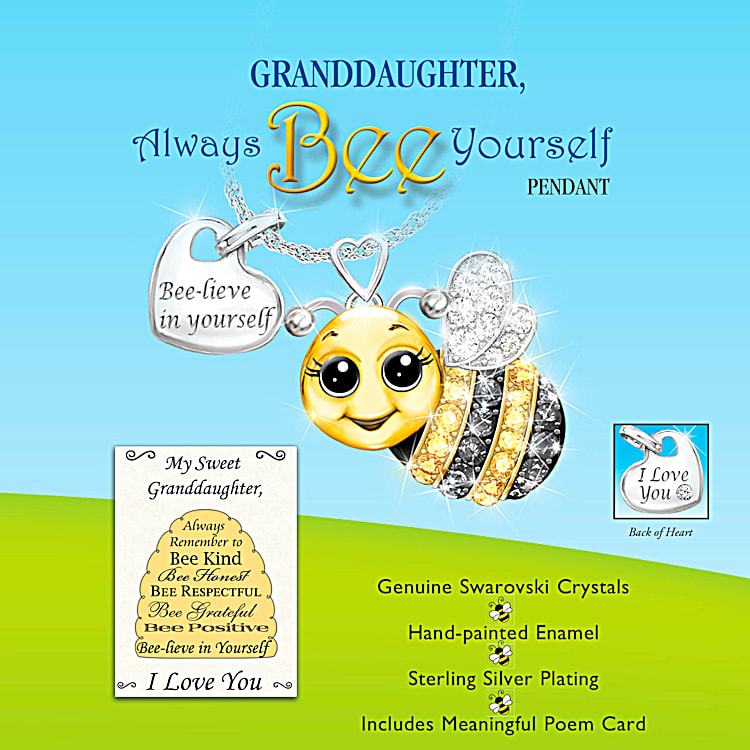 Bee lieve in yourself necklace cheap