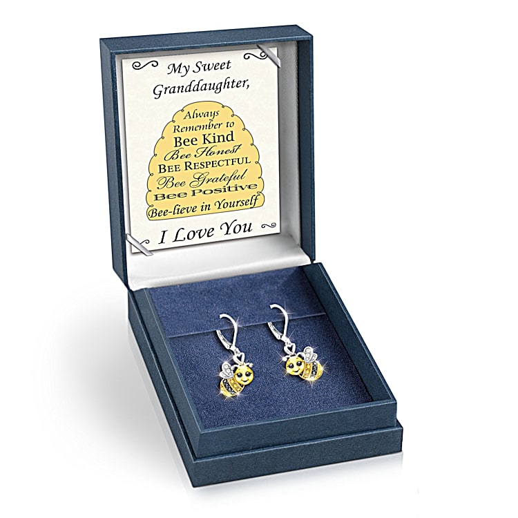 Swarovski bumble bee earrings clearance