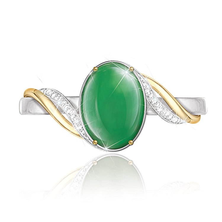 Empress Womens Burmese Jade Ring