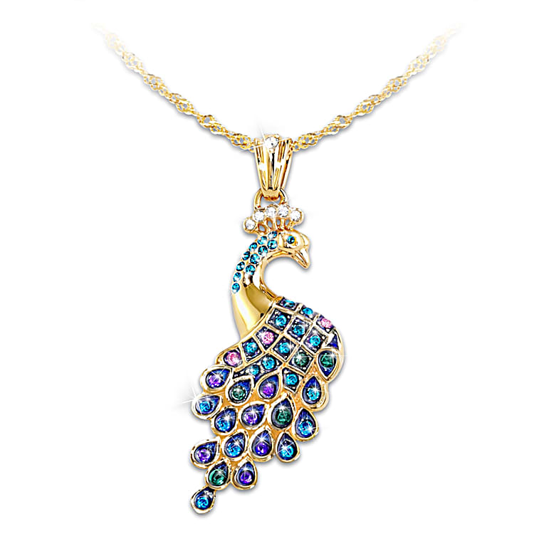 Peacock chain necklace cheap