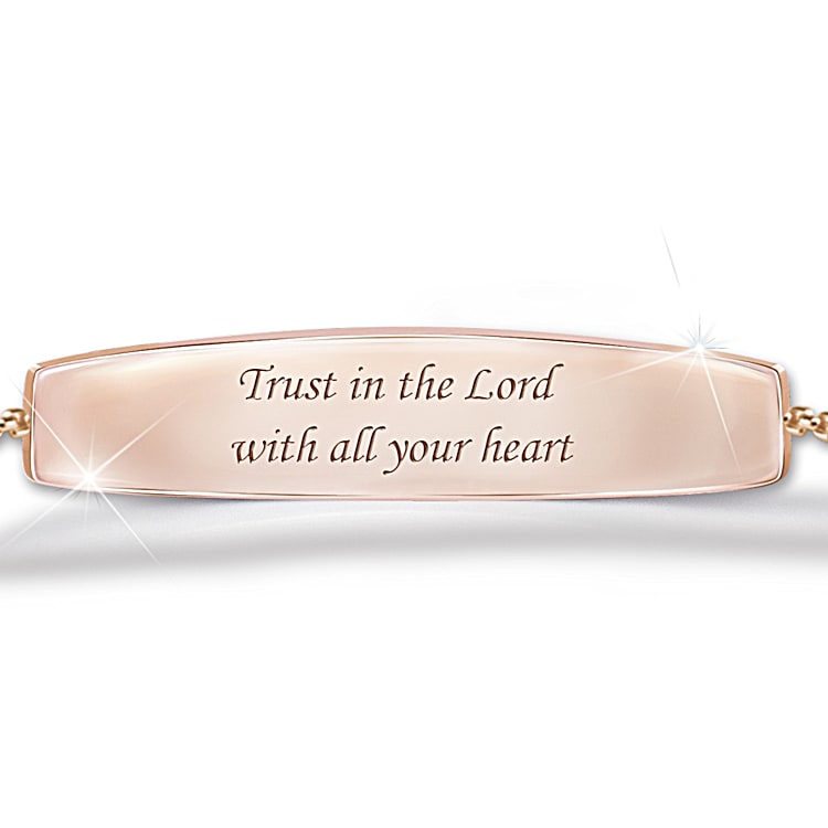 Trust In The Lord Womens Religious Healing Bolo Bracelet