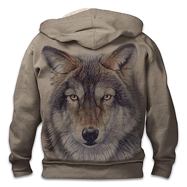 Hoodies with wolves on them discount