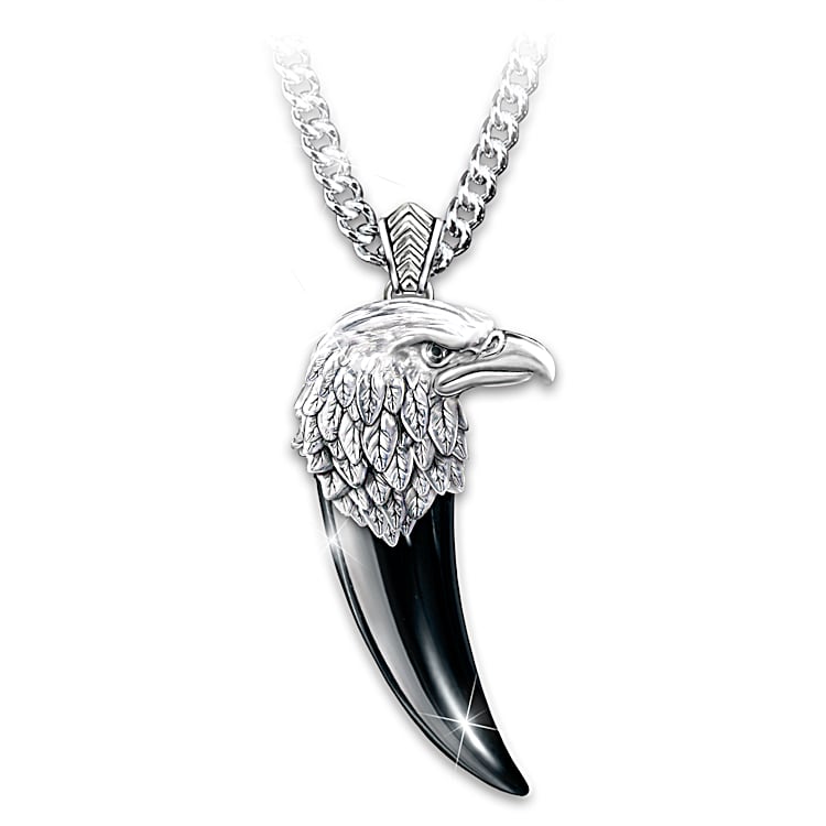 Mens eagle pendant necklace deals