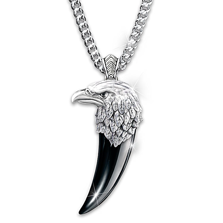 Eagle head outlet pendant