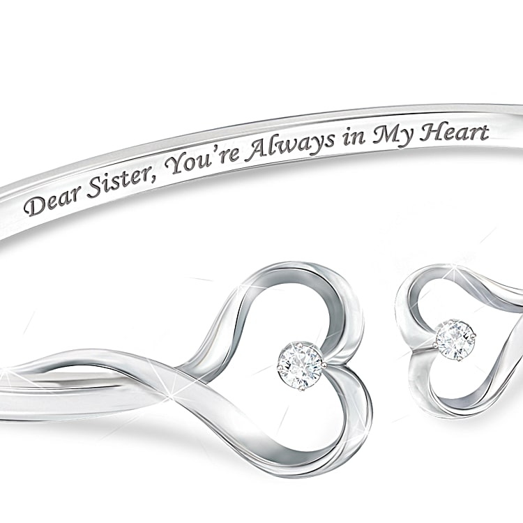 Sisters Forever Heart Shaped Bracelet