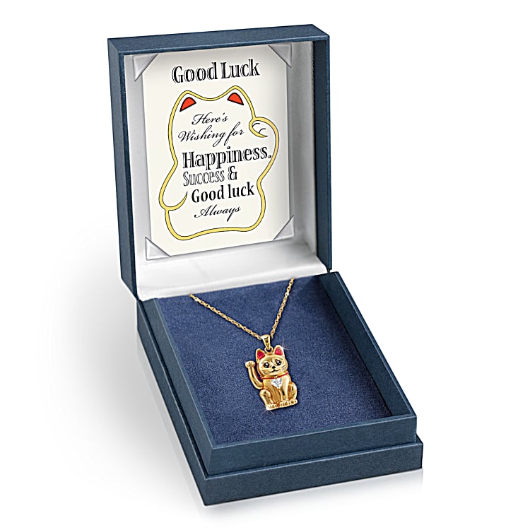 Maneki top neko pendant