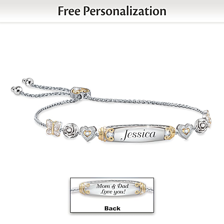 Personalised sterling best sale silver bracelet