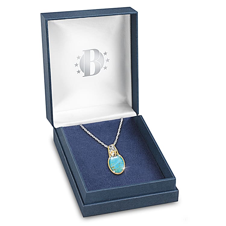 Sterling Silver Pendant Adorned With 18K Gold Plated Accents