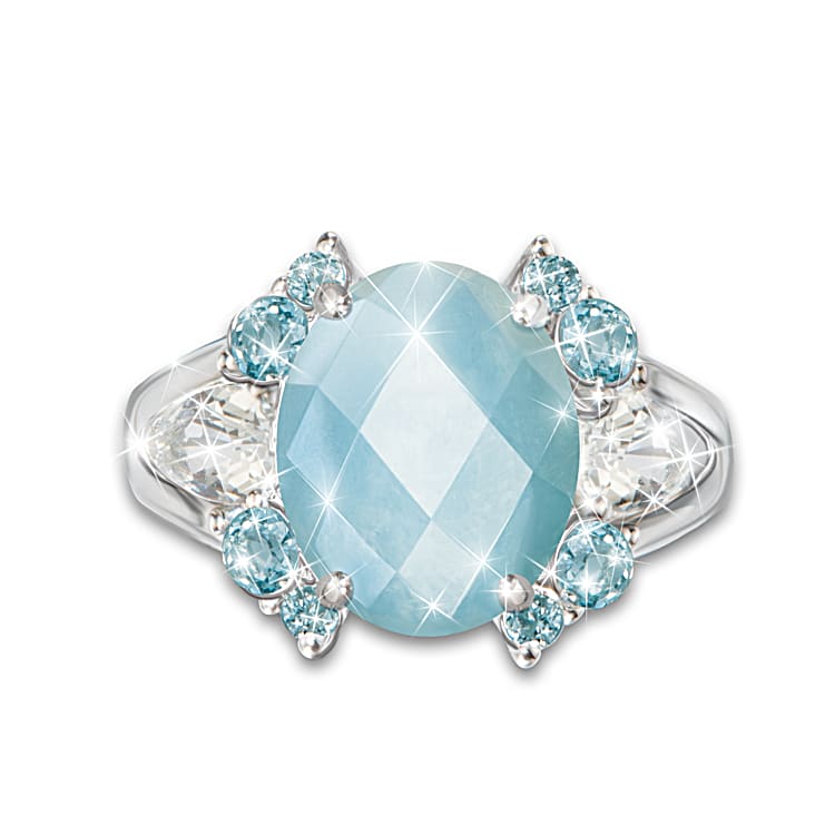 [宅送] Aqua An Featuring Ring Silver Sterling Womens Horizon スタイリング剤