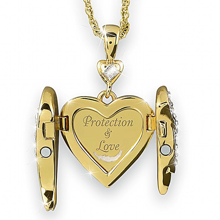 9k Gold Guardian Angel Pendant and Chain Luxury Gift With Extraordinary  Detail. 