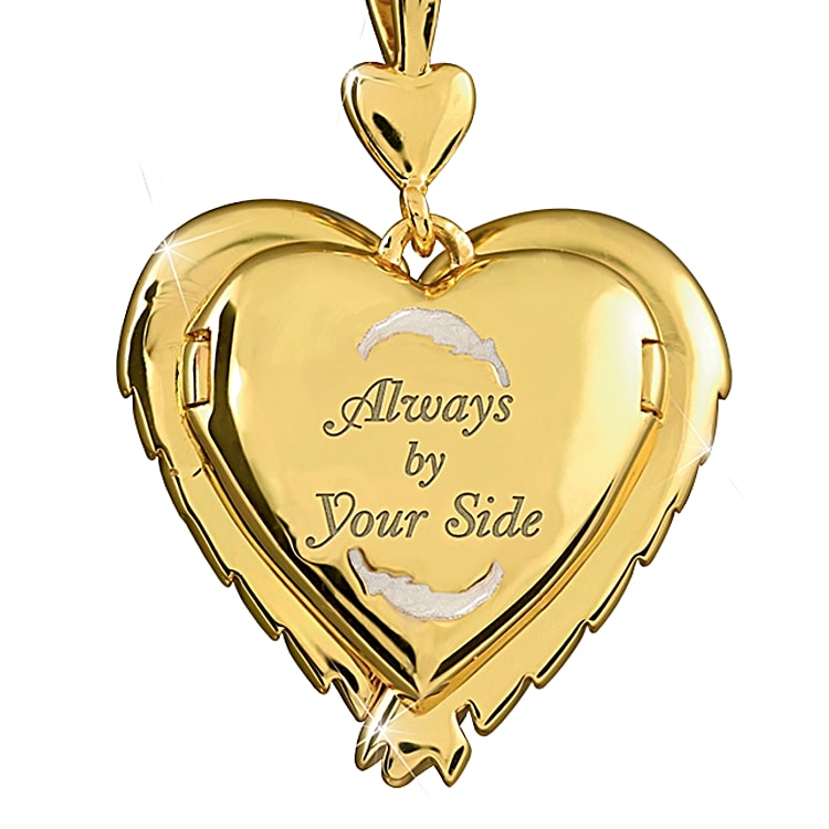 24k gold heart on sale locket