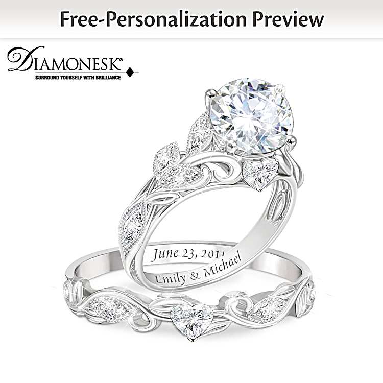 Simulated diamond bridal ring sets shop