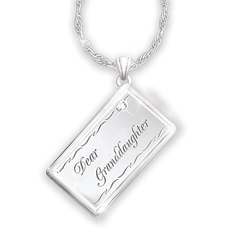 Granddaughter necklace birthstone online