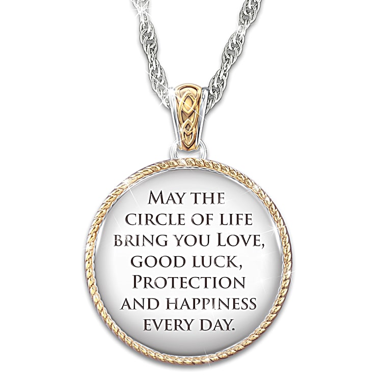 Love circle necklace shop