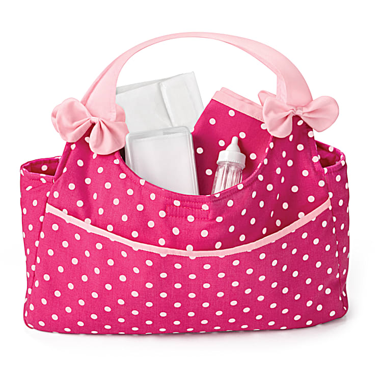 Polka dot changing bag cheap