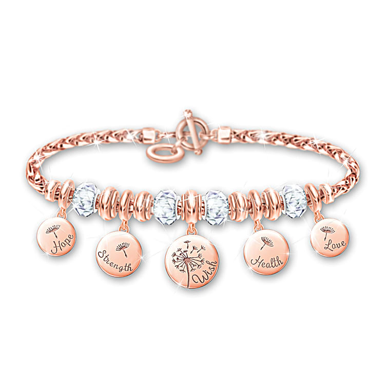 Gold charm bracelet for women outlet