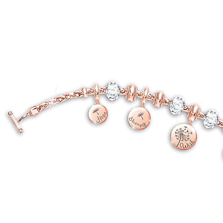 Copper charm bracelet sale