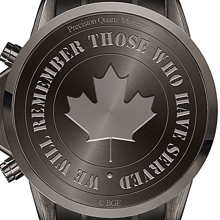 We Will Remember Mens Matte Black Stainless Steel