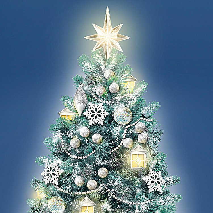 Thomas Kinkade Festival Of Lights Illuminated Tabletop Christmas