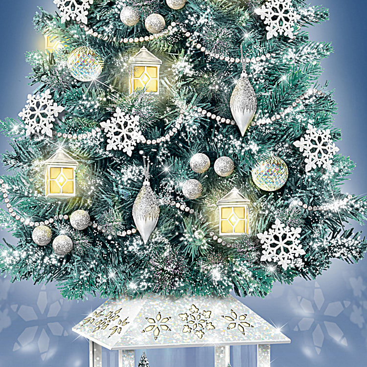 Thomas Kinkade Festival Of Lights Illuminated Tabletop Christmas