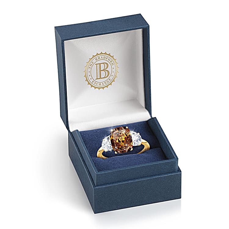 Golden Glamour Diamonesk Ring