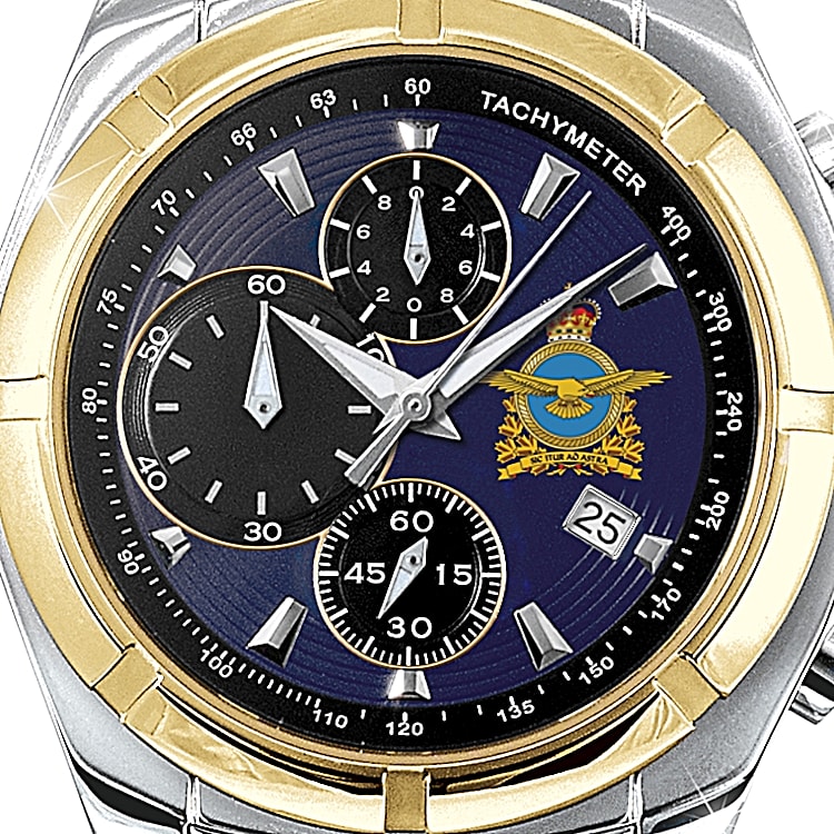 Royal Canadian Air Force Mens Stainless Steel Chronograph Watch