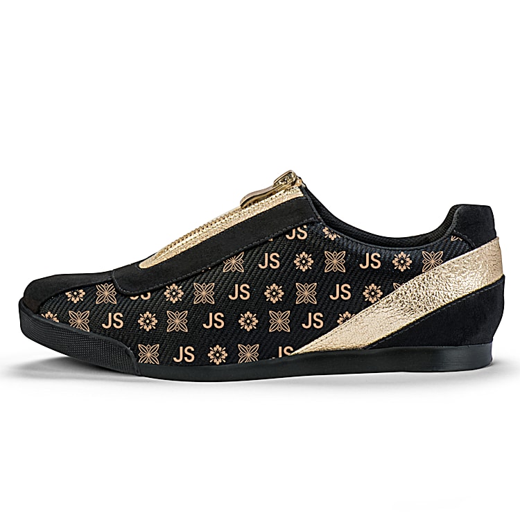 Gold canvas shoes online