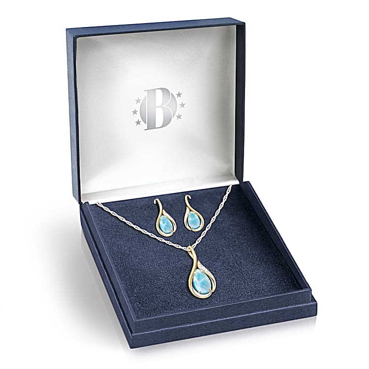 Island Serenity Pendant Necklace And Earrings Set