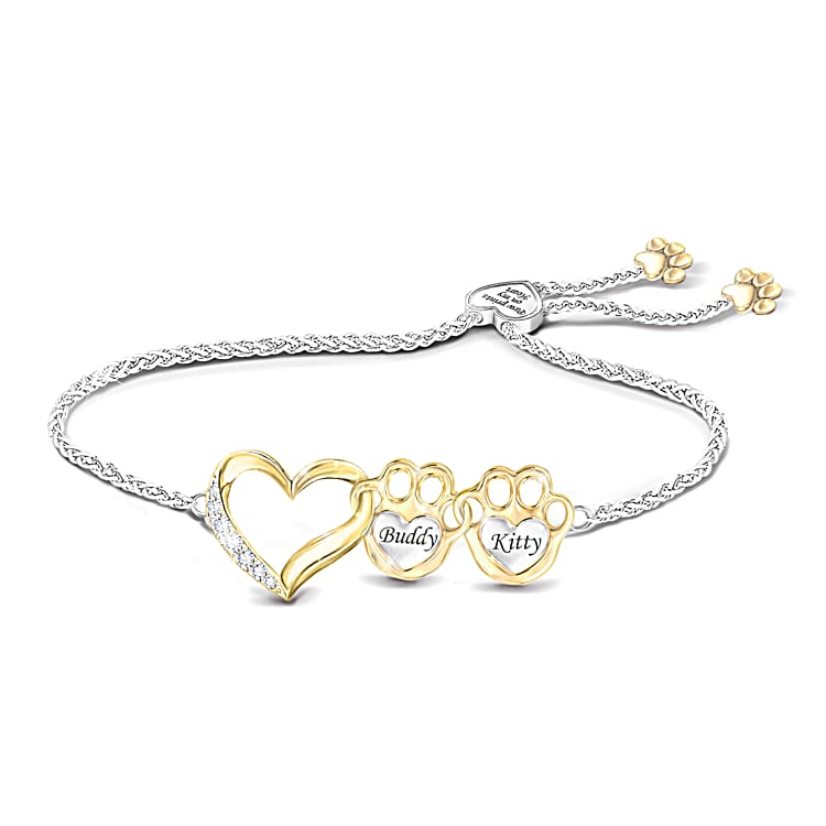Bolo Charm Friendship Message Bracelet with Genuine Diamond - Always in my Heart Bolo Charm Friendship Message Bracelet with Genuine Diamond - Always in my Heart