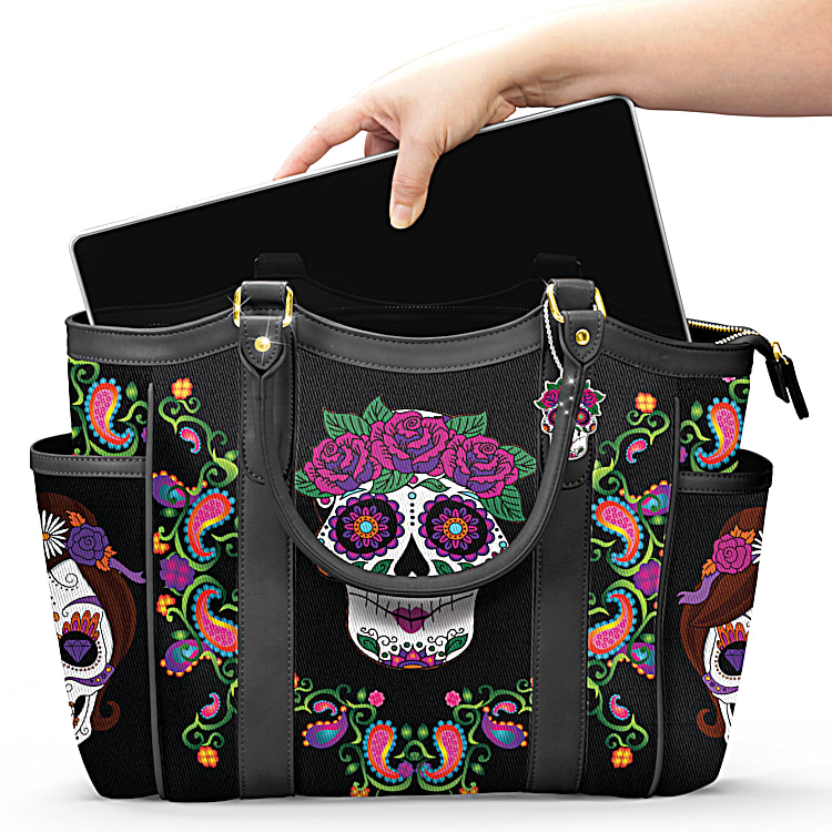 Skull leather tote bag new arrivals