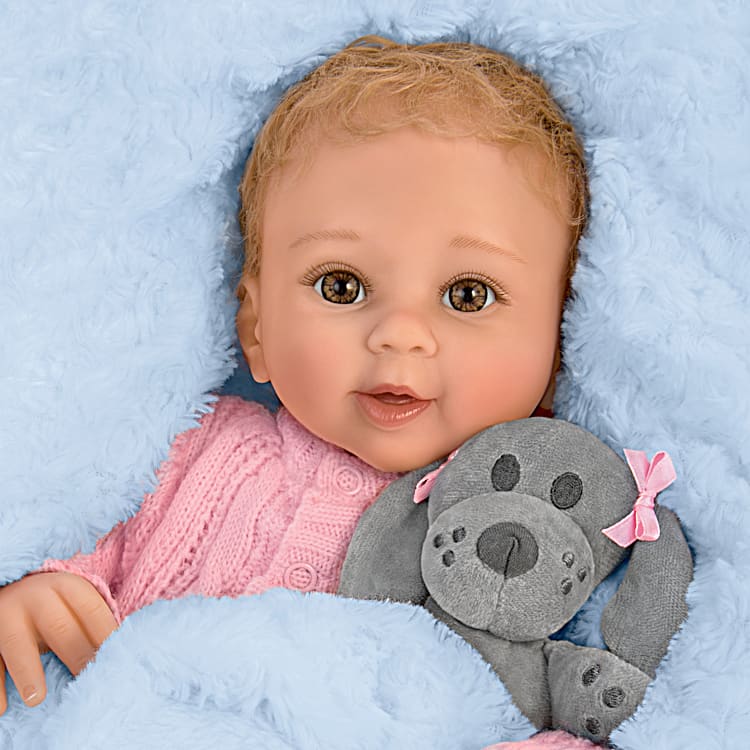 So Truly Real Arianna My Snuggle Pup Vinyl Baby Doll And Plush