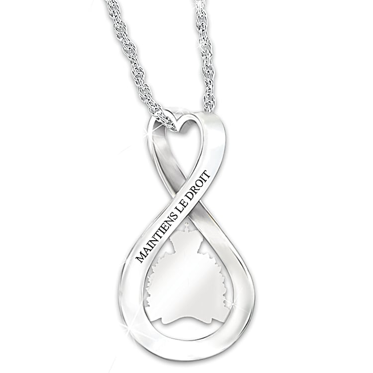 Necklace with infinity pendant discount