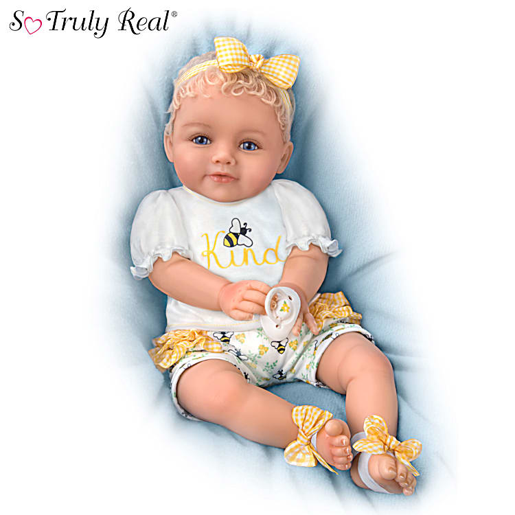 Baby doll with magnetic pacifier cheap