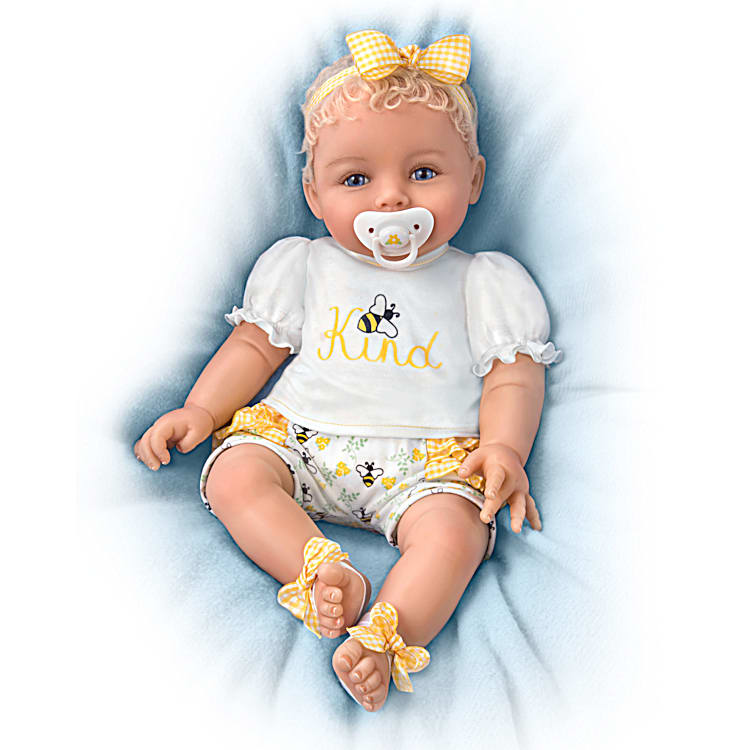 So Truly Real Little Baby Girl Vinyl Baby Doll Weighted To Feel Like A  Newborn With Magnetic Pacifier