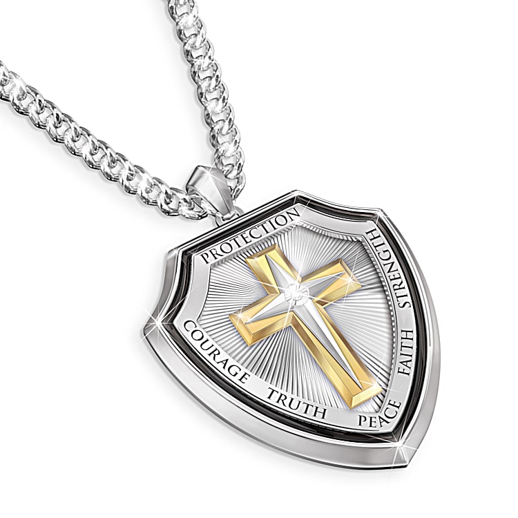 Shield Of Faith Pendant Necklace