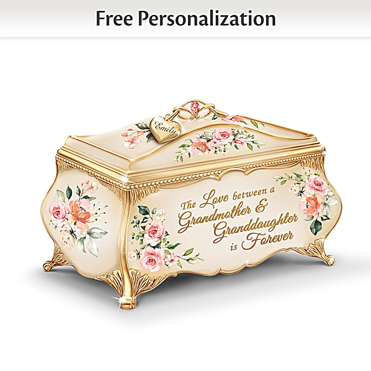 My Granddaughter Forever Music Box With 22K Gold Accents Featuring