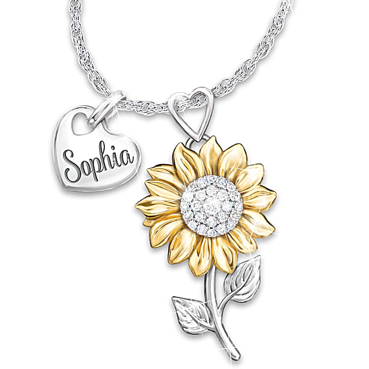 Sunflower sunshine necklace sale