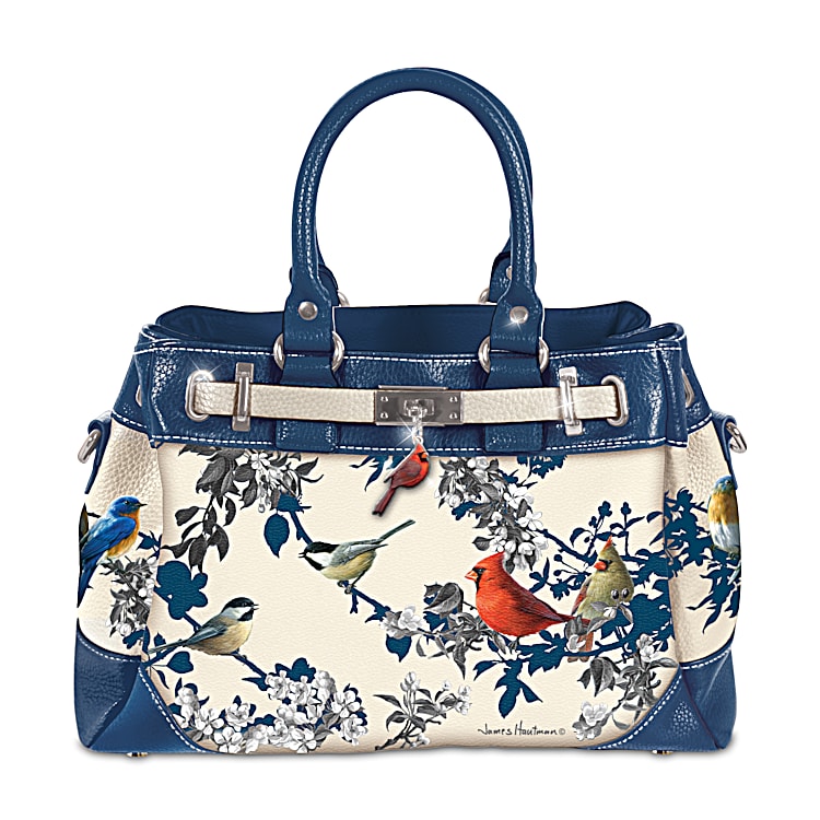 Songs Of Spring Handbag With Adjustable Shoulder Strap Featuring