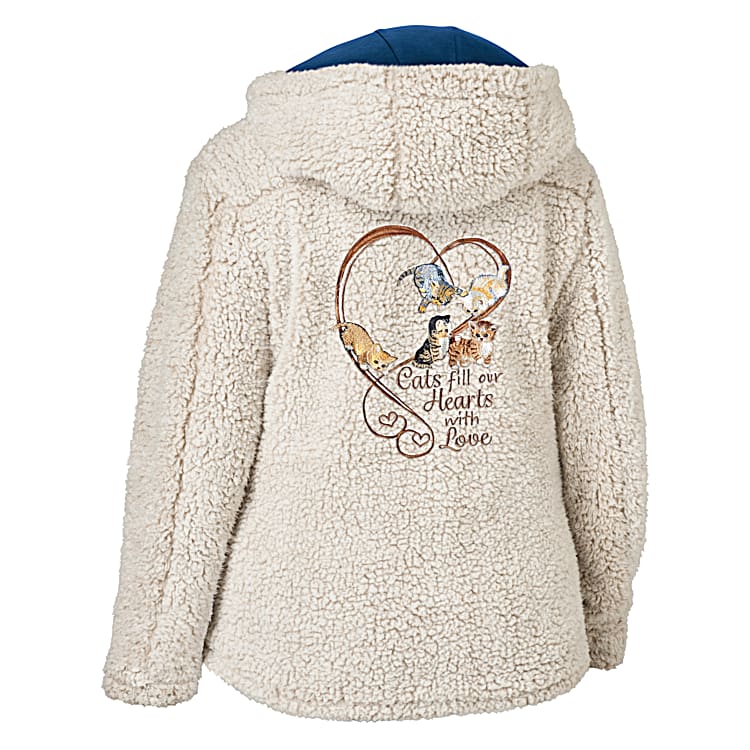 Cat fleece jacket clearance